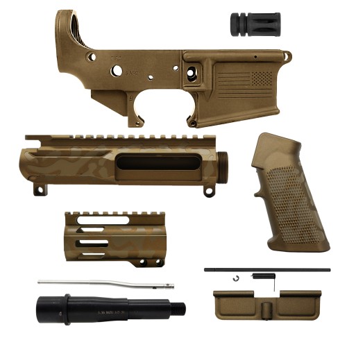 AR-15 Semi Auto .223 5.56 NATO Pistol 5"Barrel 4"Handguard - BBR CAM AR-15 Semi Auto .223 5.56 NATO Pistol 5"Barrel 4"Handguard - BBR CAM