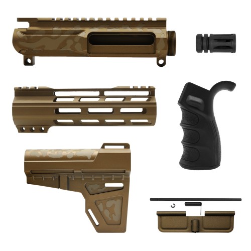 AR-15 .223 5.56 7" Barrel 7" Handguard-BBR-CAM Pistol Kit AR-15 .223 5.56 7" Barrel 7" Handguard-BBR-CAM Pistol Kit