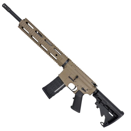 AR-15 Semi Auto .223/5.56 NATO Rifle 16" Barrel M4 Stock 12" Quad Rail Handguard - Magpul FDE AR-15 Semi Auto .223/5.56 NATO Rifle 16" Barrel M4 Stock 12" Quad Rail Handguard - Magpul FDE