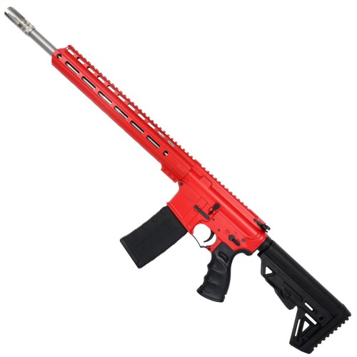 AR-15 Tactical "Alpha Style" .223/5.56 NATO Rifle 16" Stainless 416R Barrel 13" Custom M-LOK - Red AR-15 Tactical "Alpha Style" .223/5.56 NATO Rifle 16" Stainless 416R Barrel 13" Custom M-LOK - Red