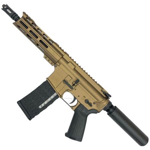 AR-15 Semi Auto .223 5.56 Pistol 7.5" Barrel 7" American Built Custom MLOK Handguard-BRONZE AR-15 Semi Auto .223 5.56 Pistol 7.5" Barrel 7" American Built Custom MLOK Handguard-BRONZE