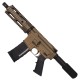 AR-15 Semi Auto .223/5.56 Tactical Pistol 7.5" Barrel 7" Quad Rail Burnt Bronze AR-15 Semi Auto .223/5.56 Tactical Pistol 7.5" Barrel 7" Quad Rail Burnt Bronze