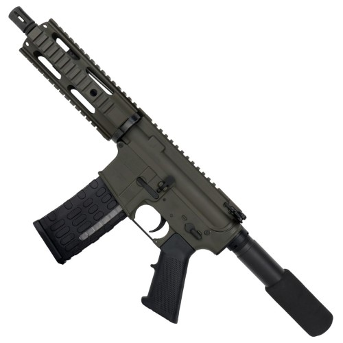 AR-15 Semi Auto .223/5.56 Tactical Pistol 7.5" Barrel 7" Quad Rail Olive Drab Green AR-15 Semi Auto .223/5.56 Tactical Pistol 7.5" Barrel 7" Quad Rail Olive Drab Green