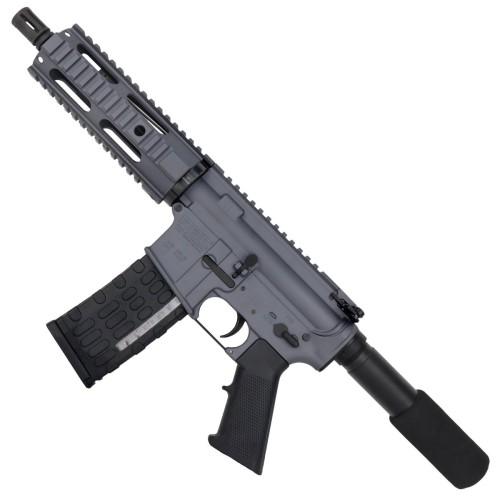 AR-15 Semi Auto .223/5.56 Tactical Pistol 7.5" Barrel 7" Quad Rail Sniper Grey AR-15 Semi Auto .223/5.56 Tactical Pistol 7.5" Barrel 7" Quad Rail Sniper Grey