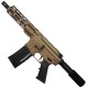 AR-15 Semi Auto .223 5.56 Pistol 7.5" Barrel 7" Custom D-Cut Front MLOK Handguard Burnt Bronze AR-15 Semi Auto .223 5.56 Pistol 7.5" Barrel 7" Custom D-Cut Front MLOK Handguard Burnt Bronze