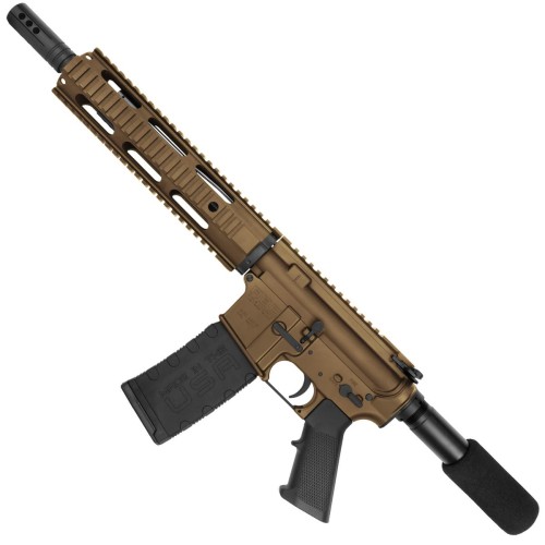 AR-15 Semi Auto 5.56 NATO Mid Range Pistol 10" Barrel Quad Rail Handguard-Bronze AR-15 Semi Auto 5.56 NATO Mid Range Pistol 10" Barrel Quad Rail Handguard-Bronze