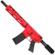 AR-15 Semi Auto 5.56 NATO Mid Range Pistol 10" Barrel Quad Rail Handguard-Red AR-15 Semi Auto 5.56 NATO Mid Range Pistol 10" Barrel Quad Rail Handguard-Red