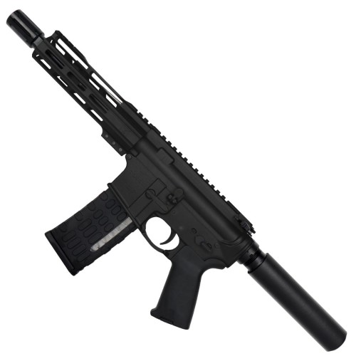 AR-15 .223/5.56 Pistol Top Cut Custom MLOK 7" Handguard-Black AR-15 .223/5.56 Pistol Top Cut Custom MLOK 7" Handguard-Black
