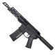 AR15 .223 5.56 NATO Pistol Billet Upper/ Lower 7" Barrel 7" Custom Slanted M-Lok Handguard- BLACK AR15 .223 5.56 NATO Pistol Billet Upper/ Lower 7" Barrel 7" Custom Slanted M-Lok Handguard- BLACK