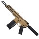 AR15 .223 5.56 NATO Pistol Billet Upper/ Lower 7" Barrel 7" Custom Slanted M-Lok Handguard- BURNT BRONZE AR15 .223 5.56 NATO Pistol Billet Upper/ Lower 7" Barrel 7" Custom Slanted M-Lok Handguard- BURNT BRONZE