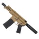 AR15 Micro 556 NATO Pistol Billet Upper/ Lower 5" Barrel Custom M-Lok Handguard- FDE AR15 Micro 556 NATO Pistol Billet Upper/ Lower 5" Barrel Custom M-Lok Handguard- FDE