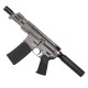 AR15 Micro 556 NATO Pistol Billet Upper/ Lower 5" Barrel Custom M-Lok Handguard - Tungsten AR15 Micro 556 NATO Pistol Billet Upper/ Lower 5" Barrel Custom M-Lok Handguard - Tungsten