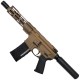 AR-15 Semi Auto .300 AAC Blackout Pistol SBA3 Style Top Cut Custom 7" MLOK - Burnt Bronze AR-15 Semi Auto .300 AAC Blackout Pistol SBA3 Style Top Cut Custom 7" MLOK - Burnt Bronze