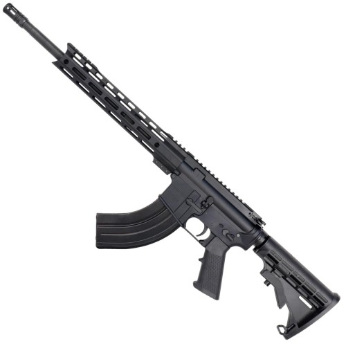 AR-15 7.62x39 Rifle 16" Barrel M4 Stock 12" Custom Hybrid Slim MLOK-Black AR-15 7.62x39 Rifle 16" Barrel M4 Stock 12" Custom Hybrid Slim MLOK-Black