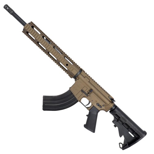 American Built Custom AR 7.62x39 Rifle 16" Barrel M4 Stock 12" QuadRail Handguard - Bronze American Built Custom AR 7.62x39 Rifle 16" Barrel M4 Stock 12" QuadRail Handguard - Bronze