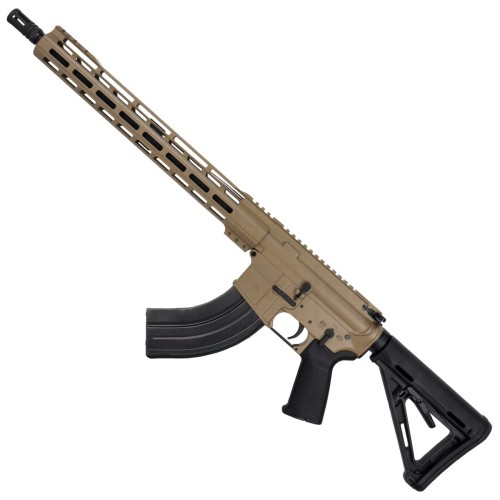 AR-15 7.62x39 Rifle 16" Barrel 15" Hybrid MLOK Handguard MOE- FDE AR-15 7.62x39 Rifle 16" Barrel 15" Hybrid MLOK Handguard MOE- FDE