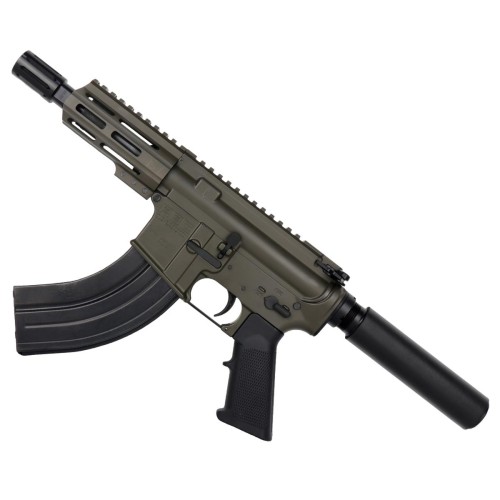 AR15 Micro 7.62x39 Pistol 5" Barrel 4" M-Lok Handguard - ODG AR15 Micro 7.62x39 Pistol 5" Barrel 4" M-Lok Handguard - ODG
