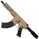 AR 7.62X39 Semi Auto Pistol 7.5" Barrel 7" Custom D-Cut Front MLOK Handguard Flat Dark Earth AR 7.62X39 Semi Auto Pistol 7.5" Barrel 7" Custom D-Cut Front MLOK Handguard Flat Dark Earth