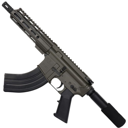 AR 7.62X39 Semi Auto Pistol 7.5" Barrel 7" Custom D-Cut Front MLOK Handguard OD Green AR 7.62X39 Semi Auto Pistol 7.5" Barrel 7" Custom D-Cut Front MLOK Handguard OD Green