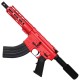 AR 7.62X39 Semi Auto Pistol 7.5" Barrel 7" Custom D-Cut Front MLOK Handguard-Red AR 7.62X39 Semi Auto Pistol 7.5" Barrel 7" Custom D-Cut Front MLOK Handguard-Red