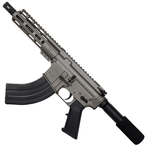 AR 7.62X39 Semi Auto Pistol 7.5" Barrel 7" Custom D-Cut Front MLOK Handguard-Tungsten AR 7.62X39 Semi Auto Pistol 7.5" Barrel 7" Custom D-Cut Front MLOK Handguard-Tungsten