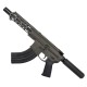 AR15 7.62X39 Pistol Billet Upper/ Lower 7.5" Barrel Custom M-Lok w/ Integrated Handstop - OD Green AR15 7.62X39 Pistol Billet Upper/ Lower 7.5" Barrel Custom M-Lok w/ Integrated Handstop - OD Green