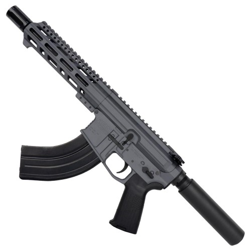 AR15 7.62X39 Pistol Billet Upper/ Lower 7.5" Barrel Custom M-Lok w/ Integrated Handstop - SNIPER GREY AR15 7.62X39 Pistol Billet Upper/ Lower 7.5" Barrel Custom M-Lok w/ Integrated Handstop - SNIPER GREY