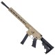 AR 9mm Rifle 16" Barrel Slick Side Billet Upper / Lower 13" Custom M-LOK Handguard - FDE AR 9mm Rifle 16" Barrel Slick Side Billet Upper / Lower 13" Custom M-LOK Handguard - FDE