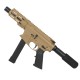 AR 9mm Glock Style Pistol 4" Barrel MLOK Handguard Pistol Tube w/ Foam Pad- FDE AR 9mm Glock Style Pistol 4" Barrel MLOK Handguard Pistol Tube w/ Foam Pad- FDE