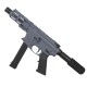 AR 9mm Glock Style Pistol 4" Barrel MLOK Handguard Pistol Tube w/ Foam Pad- Sniper Grey AR 9mm Glock Style Pistol 4" Barrel MLOK Handguard Pistol Tube w/ Foam Pad- Sniper Grey
