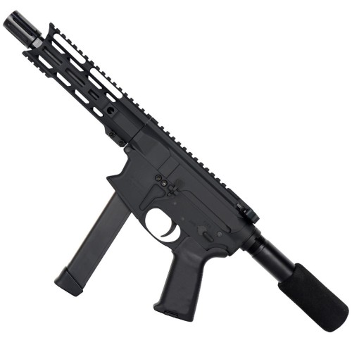 AR9 "Slick Side" Glock Style Combat Pistol 7" Barrel 7" MLOK Handguard- Cerakote Graphite Black AR9 "Slick Side" Glock Style Combat Pistol 7" Barrel 7" MLOK Handguard- Cerakote Graphite Black