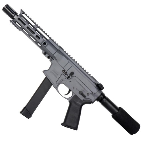 AR9 "Slick Side" Glock Style Combat Pistol 7" Barrel 7" MLOK Handguard- Cerakote Sniper Grey AR9 "Slick Side" Glock Style Combat Pistol 7" Barrel 7" MLOK Handguard- Cerakote Sniper Grey