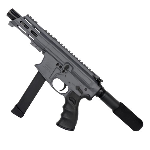 American Built Custom AR 9mm Glock Style Pistol 4" Barrel MLOK Handguard - Sniper Grey American Built Custom AR 9mm Glock Style Pistol 4" Barrel MLOK Handguard - Sniper Grey