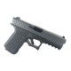 Custom 9mm Pistol G19 Style GGP Black Frame w/ USP Custom Cerakote Sniper Grey Slide - 15 Rd. Custom 9mm Pistol G19 Style GGP Black Frame w/ USP Custom Cerakote Sniper Grey Slide - 15 Rd.