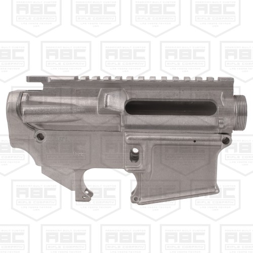 AR-15 Lower Receiver Stripped With ABC Logo / USA Flag Engraved - SIg Pink AR-15 Lower Receiver Stripped With ABC Logo / USA Flag Engraved - SIg Pink