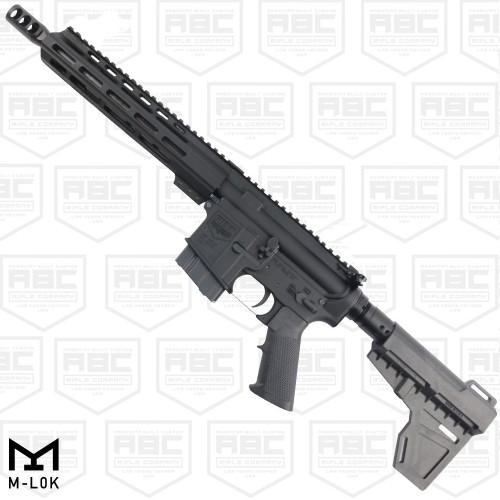 AR-15 7.62x39 Rifle 16" Barrel M4 Stock 12" Custom Hybrid Slim MLOK-FDE AR-15 7.62x39 Rifle 16" Barrel M4 Stock 12" Custom Hybrid Slim MLOK-FDE
