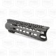 AR 9mm GLOCK Style Pistol 8.5" Nitride Barrel Shockwave Blade 7" Super Slim Keymod Handguard AR 9mm GLOCK Style Pistol 8.5" Nitride Barrel Shockwave Blade 7" Super Slim Keymod Handguard