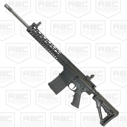 AR-15 Lower Receiver Stripped With ABC Logo / USA Flag Engraved - NRA Blue AR-15 Lower Receiver Stripped With ABC Logo / USA Flag Engraved - NRA Blue