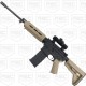 AR-15 7.62x39 Rifle 16" Barrel Slick Side Billet Upper / Lower 13" Custom M-LOK Handguard - Sniper Gray AR-15 7.62x39 Rifle 16" Barrel Slick Side Billet Upper / Lower 13" Custom M-LOK Handguard - Sniper Gray