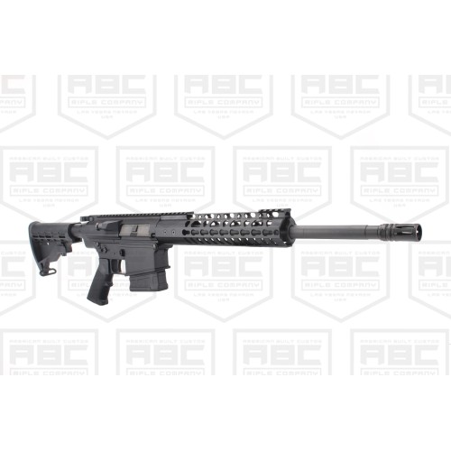 AR LR-308 Custom Semi Auto Rifle 16" Nitride Barrel M-LOK Handguard-Black AR LR-308 Custom Semi Auto Rifle 16" Nitride Barrel M-LOK Handguard-Black